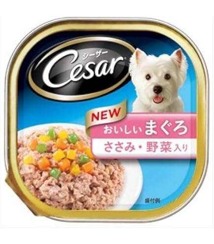 Amazon | シーザー トレイ おいしいまぐろ 白身魚・野菜入り 100g×24コ